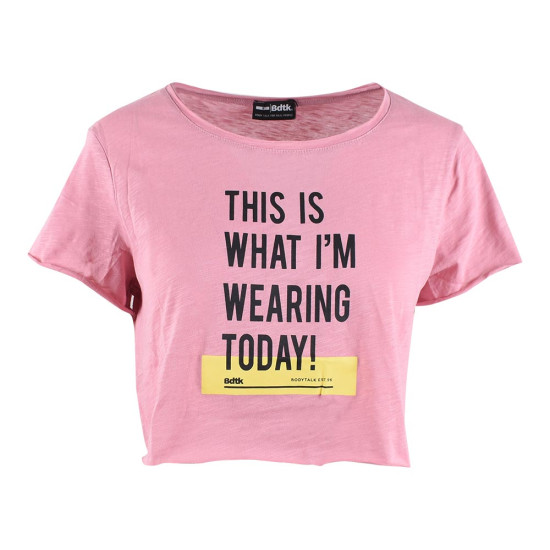 Bodytalk Γυναικεία κοντομάνικη μπλούζα Cropped